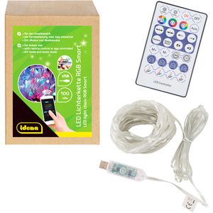 Lichterkette Idena 30521, RGB Smart, 100LED, innen