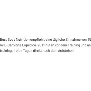 Produktbild für Carnitin Best-Body-Nutrition Aminosäure L-Carnitine, Liquid