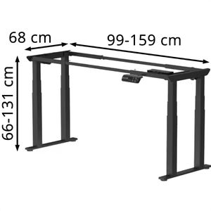 Produktbild für Schreibtischgestell FlexiSpot E7B Plus, 4 Memoryspeicher