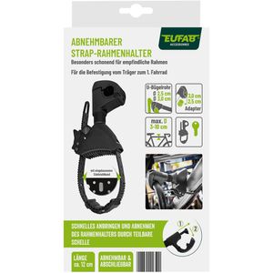 Produktbild für Rahmenhalter EUFAB Strap 11652, für Fahrradträger mit Schloss