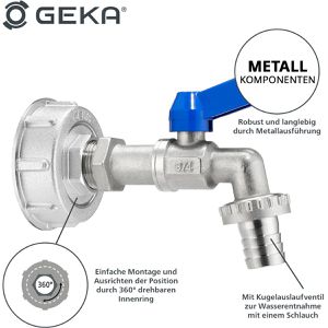 Produktbild für Auslaufhahn GEKA plus 30.0044.8, 2 Zoll