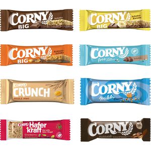 Produktbild für Müsliriegel Corny Bestseller-Box mit 8 Sorten