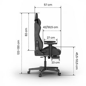 Produktbild für Gaming-Stuhl FlexiSpot R1, mit Fußstütze