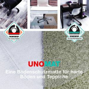 Produktbild für Bodenschutzmatte Floortex Unomat Anti-Slip, transparent