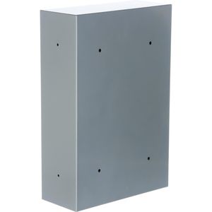 Produktbild für Briefkasten Alco 8602, silber, aus Stahl