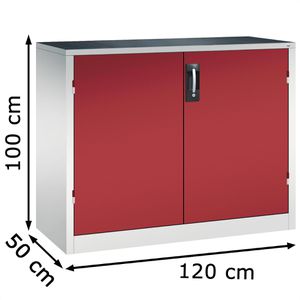 Produktbild für Werkzeugschrank CP-Möbel 8831-5035, aus Metall, grau / rot