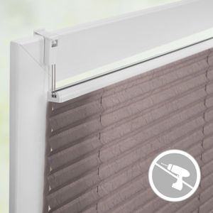 Produktbild für Plissee Lichtblick Klemmfix, taupe