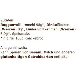 Produktbild für Knäckebrot Burger Vollkorn Roggen, mit Dinkel