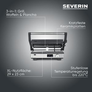 Produktbild für Kontaktgrill Severin KG 2380 S-Joy Sevini Flex