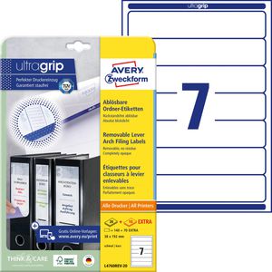 Rückenschilder Zweckform L4760REV-20, weiß