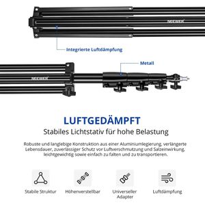 Produktbild für Stativ Neewer ST-400AC, Höhe bis 400 cm