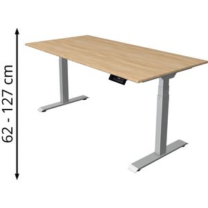 Produktbild für Schreibtisch Kerkmann Move 1 stable, eiche hell / silber