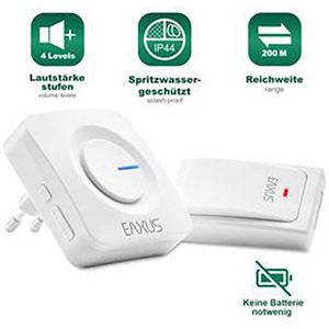 Produktbild für Türklingel Eaxus batterielos, Funk Set