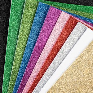 Produktbild für Moosgummi Ideen-mit-Herz 012354 Glitzer 5, A4