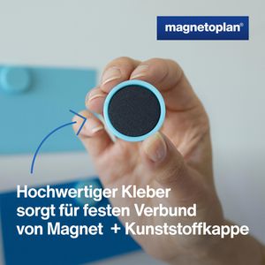 Produktbild für Magnete Magnetoplan Ergo Medium, babyblau