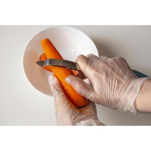 Produktbild für Einmalhandschuhe Arnomed Vinyl, transparent, 100 Stk