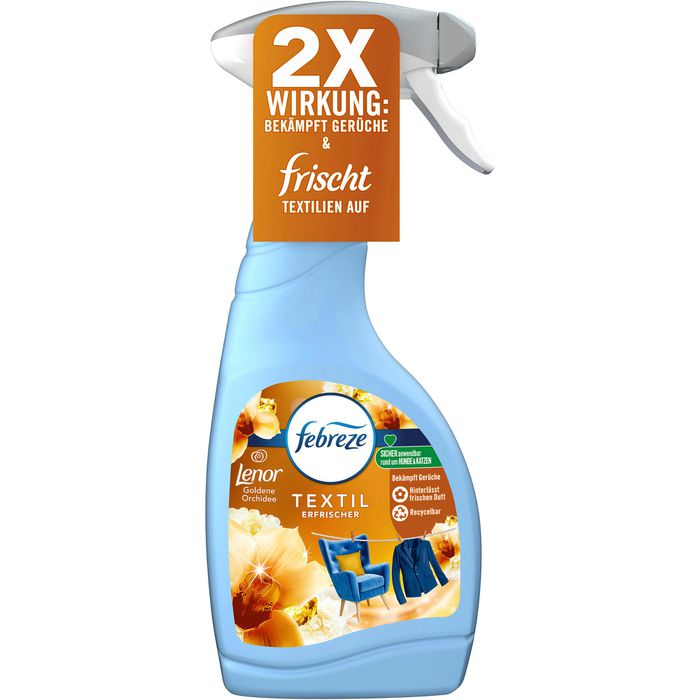 Febreze Textilerfrischer Goldene Orchidee, Spray, geruchsneutralisierend, 500ml – Böttcher AG
