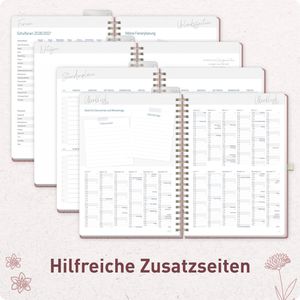Produktbild für Lehrerkalender Häfft Fine Flowers rose, Schuljahr 2026/2027
