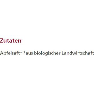 Produktbild für Saft Alnatura Milder Apfel naturtrüb, ohne Zuckerzusatz, BIO
