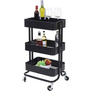 Produktbild für Küchenwagen Mendler HWC-C64, 61602, schwarz