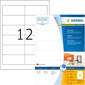 Inkjet-Etiketten Herma 10781, Special, weiß