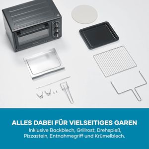 Produktbild für Minibackofen Severin TO 2079, mit Umluftfunktion, bis 230°C