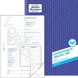 Produktbild für Lohnabrechnungen Zweckform 506, A4