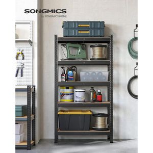 Produktbild für Schwerlastregal Songmics 5 Holzböden