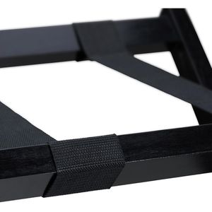 Produktbild für Kofferständer Relaxdays 10024306, schwarz, aus Holz