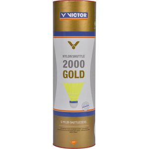 Produktbild für Badminton-Bälle VICTOR Nylon Shuttle 2000 Gold