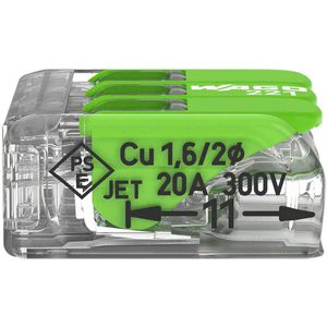 Produktbild für Verbindungsklemme Wago Compact Green Range, 221-423, 3 Leiter