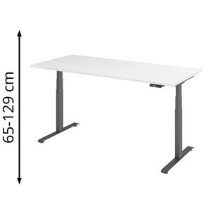 Produktbild für Schreibtisch Böttcher-AG Base Lite, weiß / graphit
