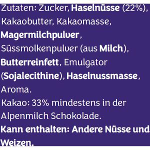 Produktbild für Tafelschokolade Milka Extra Ganze Haselnüsse
