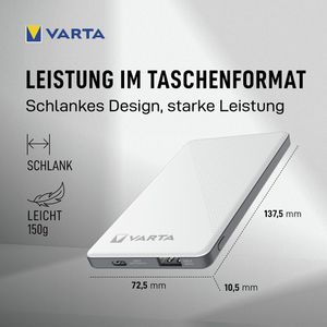 Produktbild für Powerbank Varta Energy 5000, 57975, 5000mAh