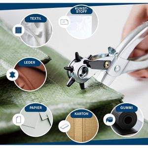 Produktbild für Lochzange Rapid RP03, 5001724, Revolverlochzange
