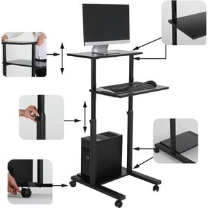 Produktbild für Computertisch Update-Displays UAWSB00010X2000, mit Rollen
