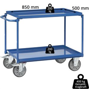 Produktbild für Tischwagen Fetra 4820, aus Metall