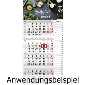 Produktbild für 4-Monatskalender Böttcher-AG Kombi, Jahr 2027, mit Werbedruck