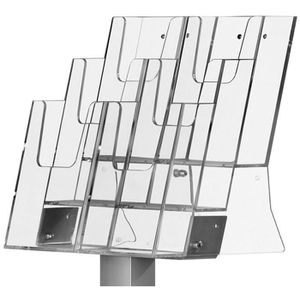 Produktbild für Prospekthalter Update-Displays Pillar, alusilber