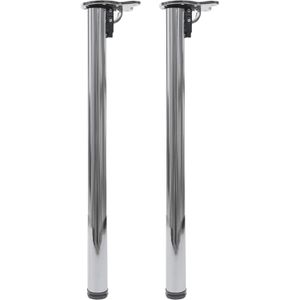 Produktbild für Tischbein Mendler HWC-H34, silber aus Metall