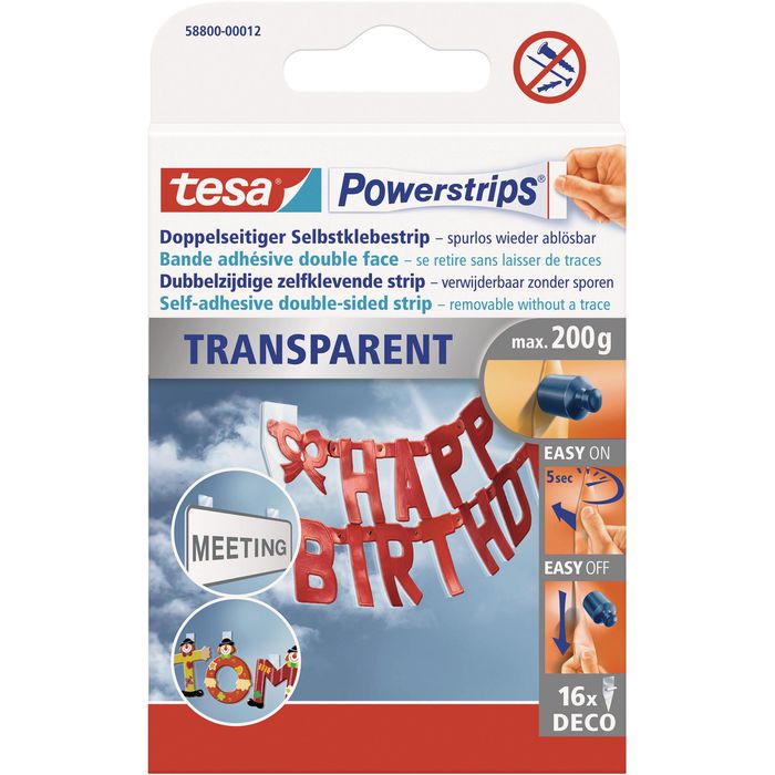 tesa Powerstrips® POSTER, für max. 200 g, Packung mit 20 Strips - kau tesa Powerstrips® POSTER, für max. 200 g, Packung mit 20 Strips - kau
