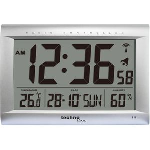 Wanduhr Technoline WS 8009, Kunststoff, digital, Funkuhr