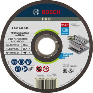 Trennscheibe Bosch PRO Stainless Steel and Metal