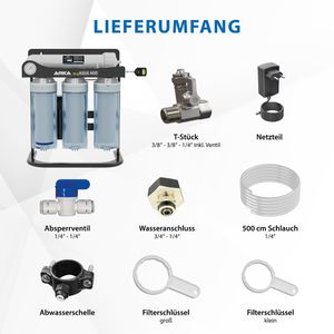 Produktbild für Osmoseanlage ARKA myAQUA 400, Untertisch, schwarz