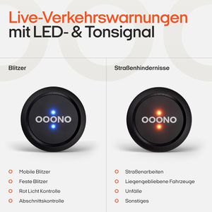 Produktbild für Blitzerwarner OOONO CO-DRIVER NO1, mit Batterie