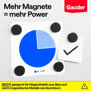 Produktbild für Magnete Gauder schwarz