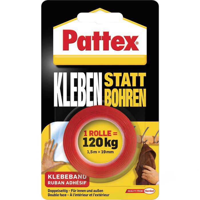 Pattex Montageband Kleben statt Bohren, 80kg/m, extra stark