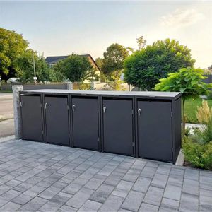 Produktbild für Mülltonnenbox Metzler MMB-1-5X-AN, Metall