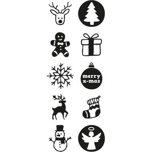 Produktbild für Motivstempel Colop Little Nio Set Weihnachten, aus Kunststoff