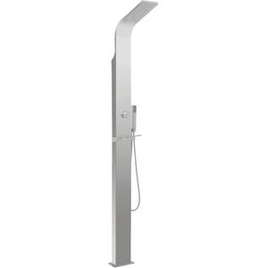 Produktbild für Gartendusche vidaXL 48199, Gebogen, Kaltwasserdusche, silber